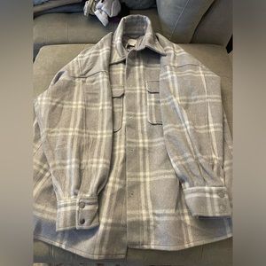 XXL Gray H&M Jacket/Shacket